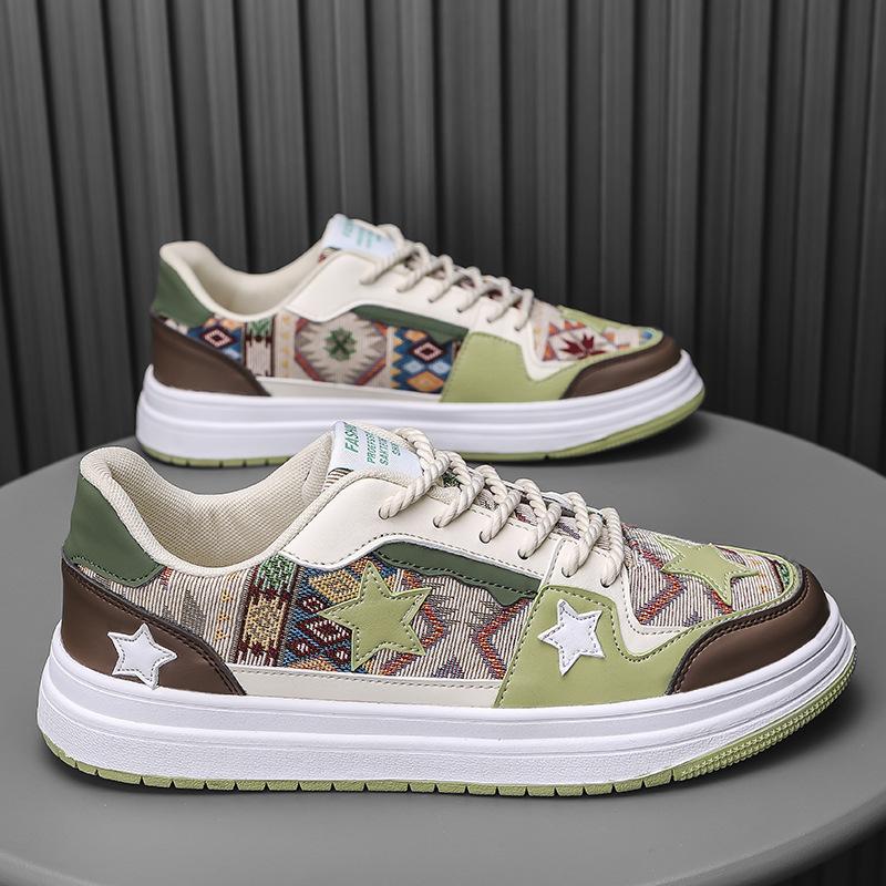 Spring and Autumn Men's Shoes 2025 New Korean Edition Trend Sports and Leisure Board Shoes Fashion Versatile High-value Men's Trend Shoes