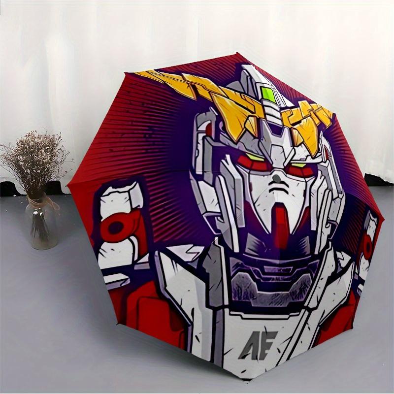 Gundam Automatic Open/close Umbrella, Heavy-Duty Iron Frame, Folding Portable Design, Travel, Everyday Use 187