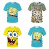Cute 3d Spongebob Squarepants Cartoon T-shirt For Boys And Girls