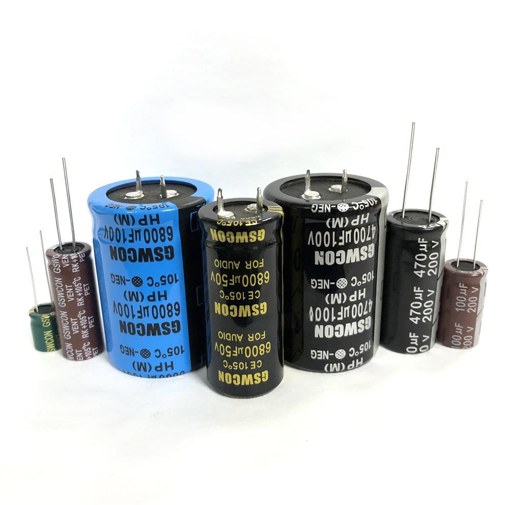Genuine 450V 150µF 22×30mm GSWCON Plug-in Electrolytic Capacitor