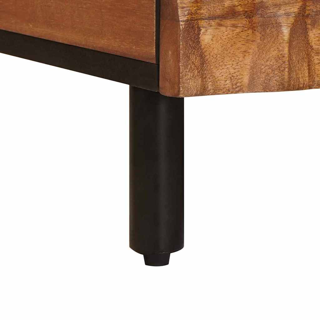 Coffee Table Brown 80 x 54 x 40 cm Solid Mango Wood