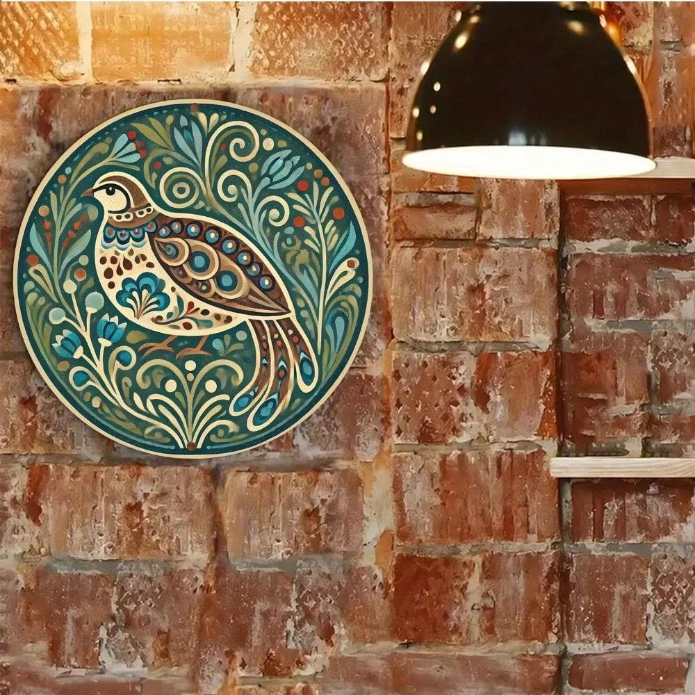 Vintage Metal Wall Basket Artificial Apples Checkered Linen Farmhouse Kitchen Decor