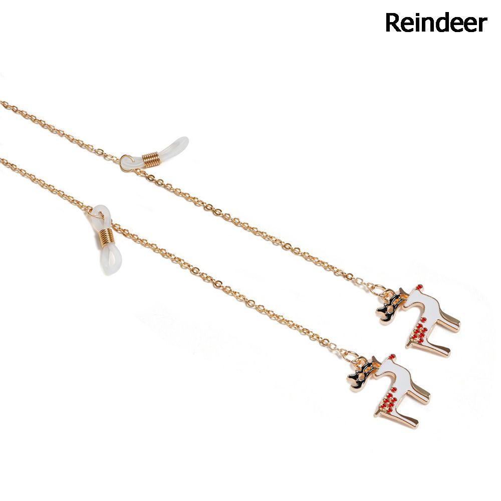 Women Men Christmas Metal Glasses Chains Eyeglasses Strap Charm Sunglasses Chain