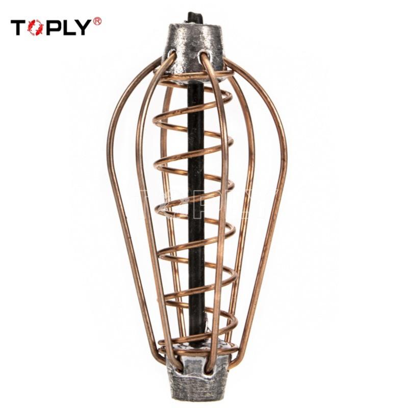 

Металева годівниця для рибальських приманок 15г/20г/25г/30г зі свинцевим кидком для коропа, сомів, годівниця для риболовлі 25g мідний