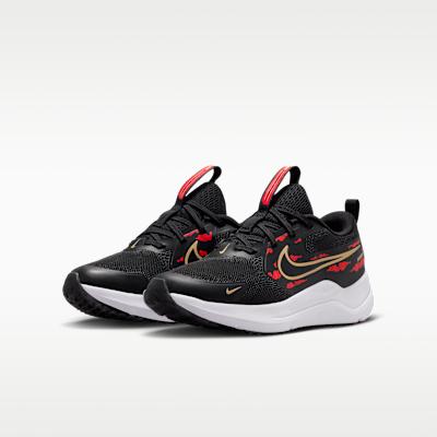Nike Cosmic Runner Black Red Metallic Gold (GS)