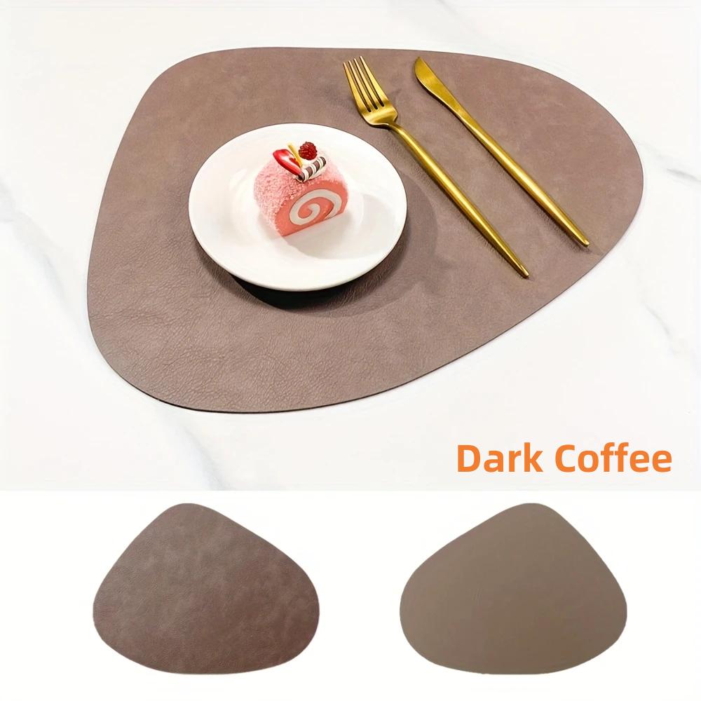 Faux Leather Placemats - Waterproof - Wipe Clean - Heat Resistant - Anti Slip Dining Table Place Mats,Suitable for Indoor
