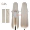 Bubuwig Synthetic Hair 100cm Long Straight Pure Color Cosplay Wigs Over 100 Colors Black White Red Blue Brown Wig Heat Resistant