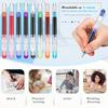 40 Pack Disposable Fountain Pens Set, Colored Ink Extra Fine Nib Classic Design Large Capacity Calligraphy Pens for Journaling, Office Supplies for