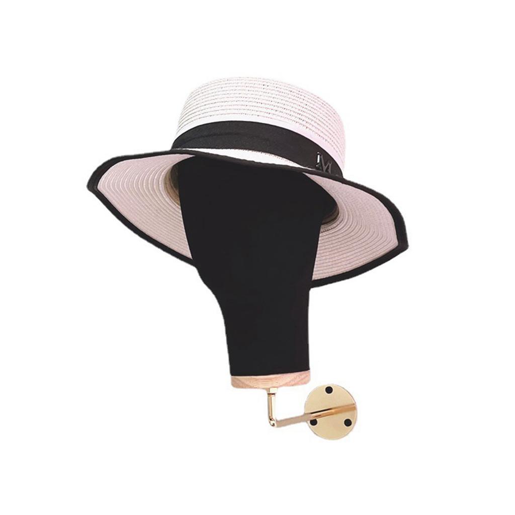 Manikin Head Wig Hat Display Stand Display Hair Hats Hairpieces Sturdy Hat Holder Display for Home Salon And Travel Beginner