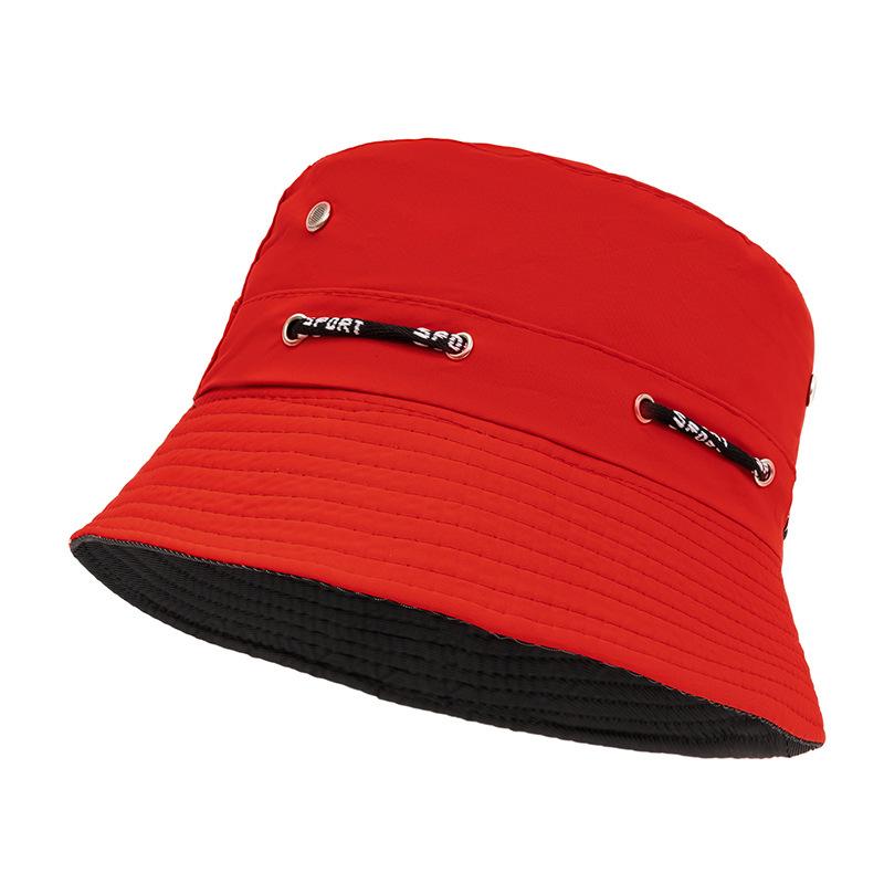 1pc Summer Breathable Mesh Small Basin Hat Solid Color Men's Fishing Outdoor Hiking Fisherman Hat Couple Big Brim Sun Bucket Hat