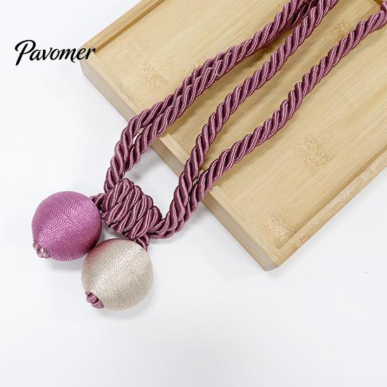 Adjustable Curtain Ties 2Pcs Tiebacks Rope, Decorative Handmade Tie Back, Simple Securing Holdbacks Ropes for Living Room Bedroom Window Sheer Drapes