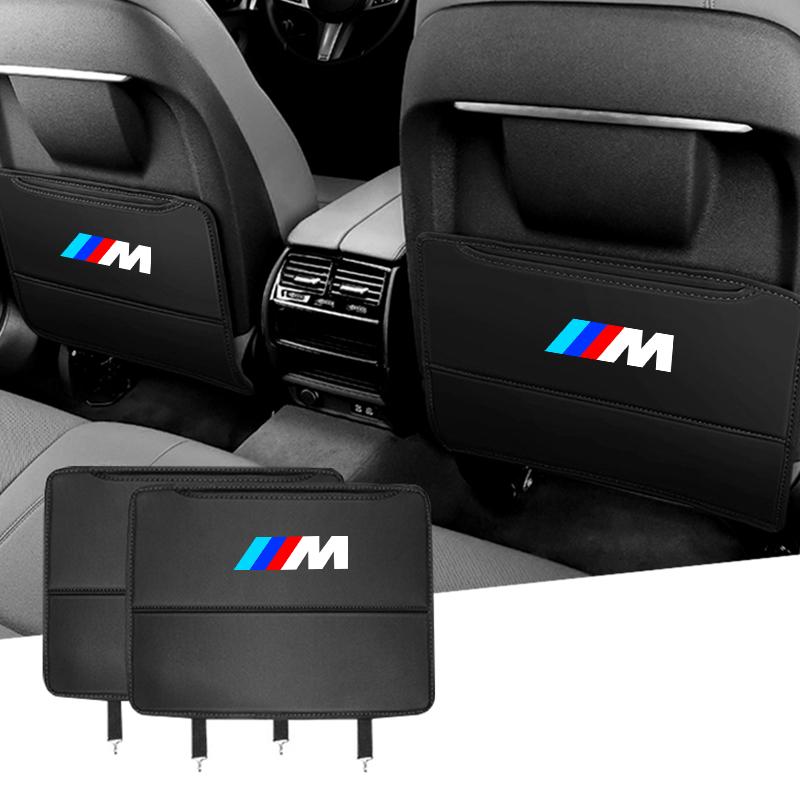 High Quality Car Seat Back Protector Leather Cover Prevent Dirty Anti Kick Pad For M Performance BMW F20 F40 F22 F30 E90 F32 F10 msbr98