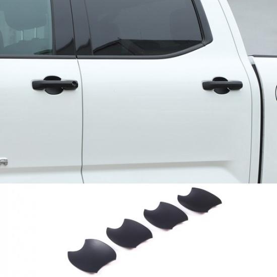 Matte black Outer Door Handle Bowl Cover Trim For Toyota Tundra -24