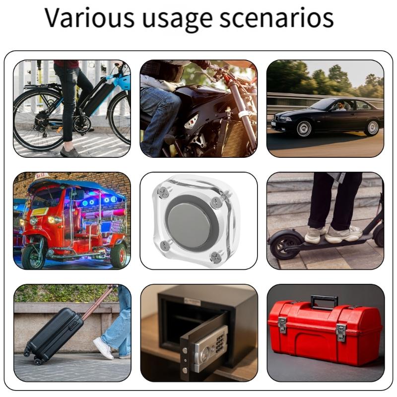 Magnetic Case Acrylic Holder Storage Box Waterproof Clear Square Cover Easy Installation Tracking Device Case