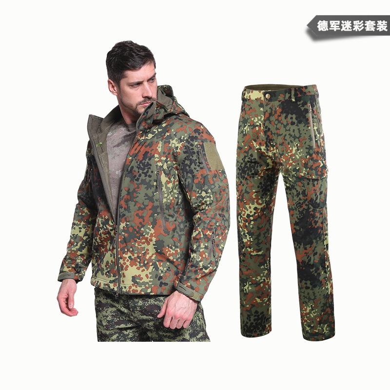 Tactical sports shark skin waterproof soft