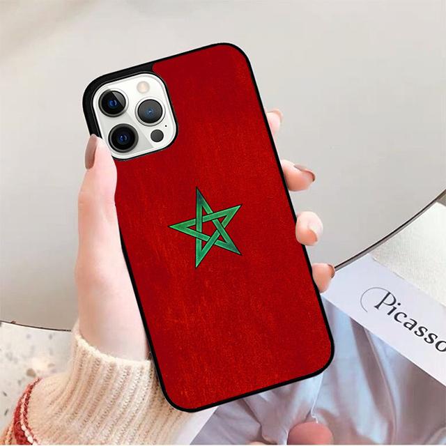 Morocco Flag Coat Of Arms Phone Case For iPhone 17 Air 16 15 14 13 12 Pro Max Plus Max Cover Shell coque