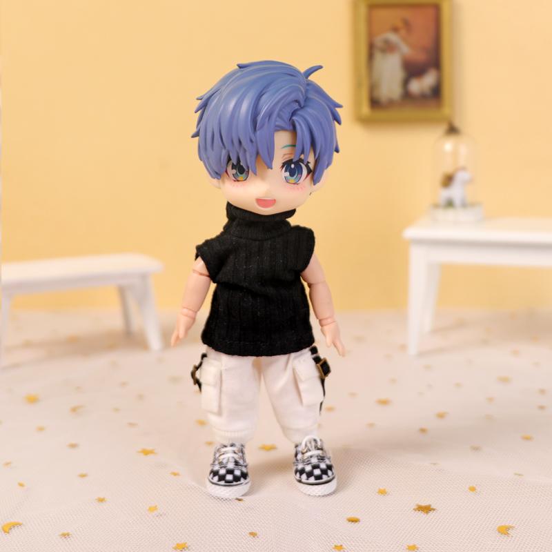 Ob11 Doll Clothes Pocket Overalls Casual Trousers for Molly, Gsc, Pd9, Ymy, Obitsu11, 1/12bjd Doll Pants Doll Accessories Toy