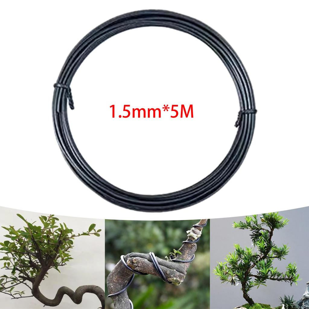 1/1.5/2mm Bonsai Modelling Tool Plant Support Hoops Bonsai Wire Plants Stem Trainer for Balcony Patio Outdoor Yard Accessories
