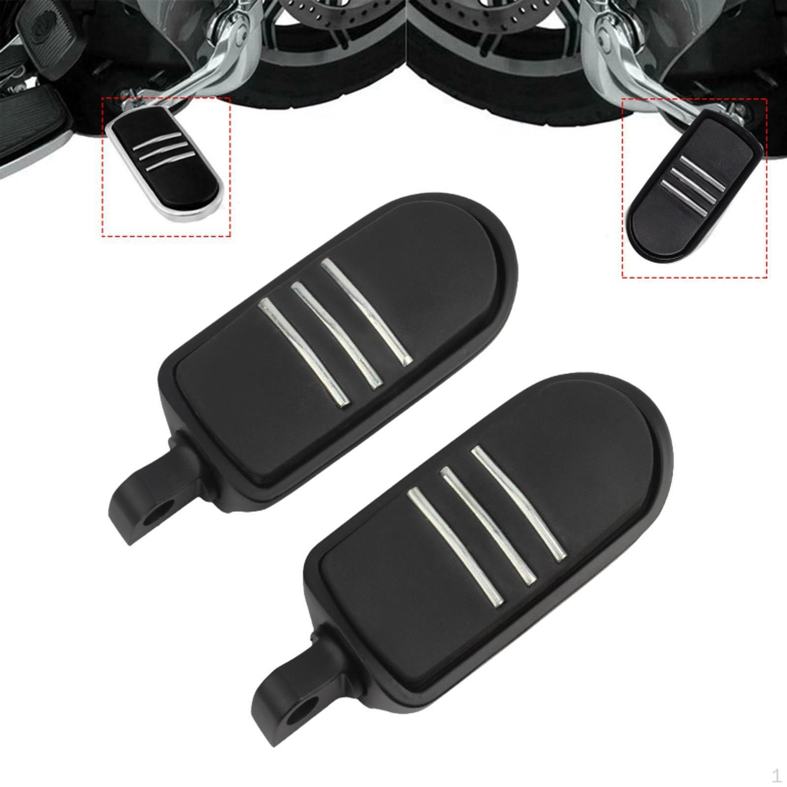 

Motorcycle Foot Pegs Pedals Replacement Components Easy to Install Sturdy High Performance Black