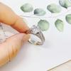 Wedding Rings For Women Classic AAA+ Cubic Zirconia Silver Couples Lovers Finger Ring Jewelry DWR606