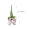 Mini Glass Flower Collectible Ornament for Women Girls Desktop Birthday
