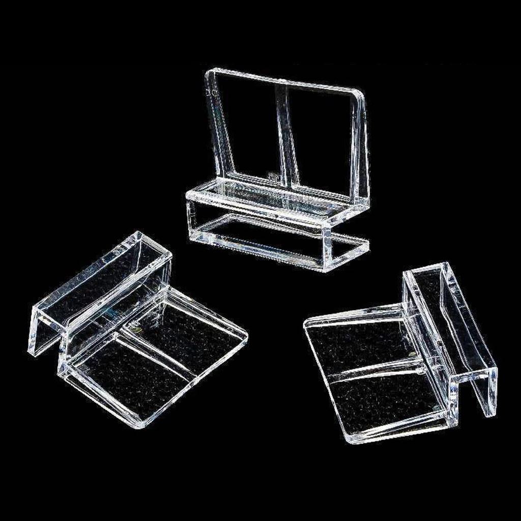 10Pcs Set 5-12mm Acrylic Fish Tank Lid Cover Support Holder Bracket Clip Aquarium Top Cover Bracket Aquarium Cap Support Rack