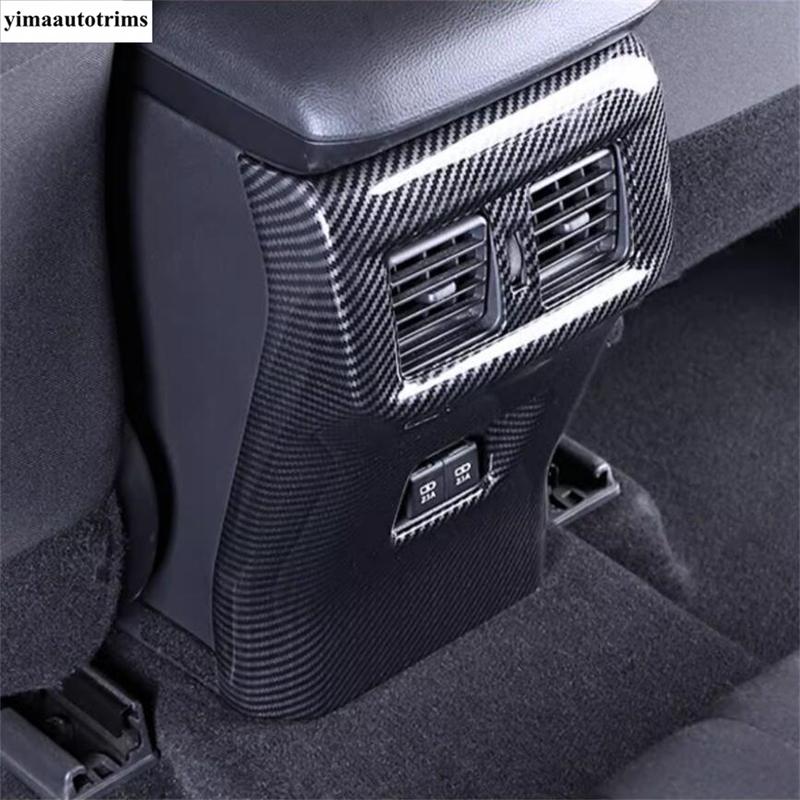 Moldura de Marco de Salpicadero / Cubierta de Faro / Soporte de Vaso de Agua / Elevalunas Para TOYOTA RAV4 RAV 4 XA50 - 2024 Accesorios de Fibra de Carbono