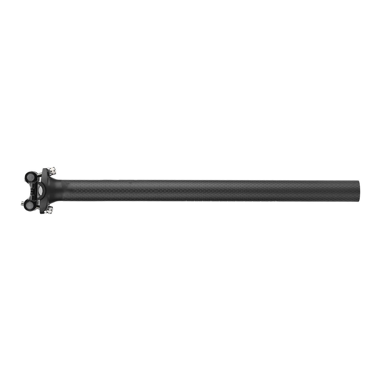 

Bike Seat Post Seatpost Pillar Carbon Fibre 27.2mm Diameter 400mm Length for Replacement