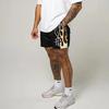 Unisex Basketballshorts im amerikanischen Stil aus schnelltrocknendem Mesh - Sommerflammendesign