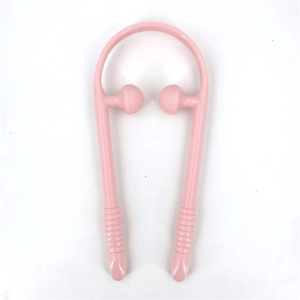 Neck Massage Tool Pressure Point Therapy Pressure Relieve Hand Roller Massage Neck Shoulder Dual Trigger Point Self Massager
