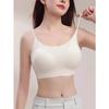 Women Comfortable Seamless Backless Push Up Gathering Wireless Bra