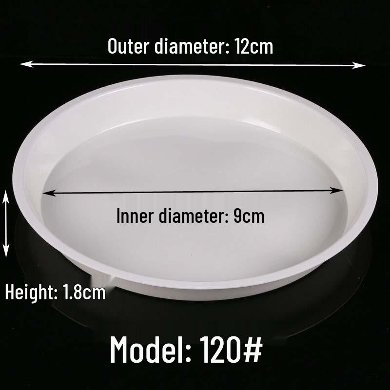 Thickened Round Plastic Flower Pot Water Tray - Large Draining Base for Succulents & Golden Pothos.