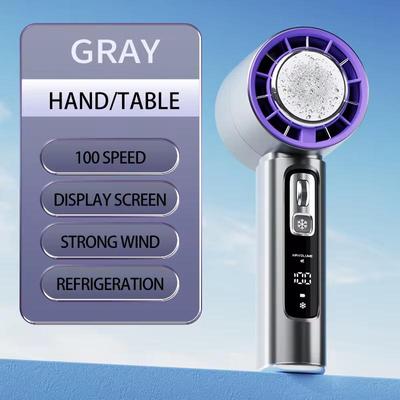 Mini Handheld USB Fan with 4000mAh Rechargeable Battery - High-Speed Portable Cooling for Outdoor Use