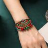 Original Woven Bracelet Yunnan Retro Natural Stone Multi-layer Bohemian Exotic Wind Hand Rope for Women