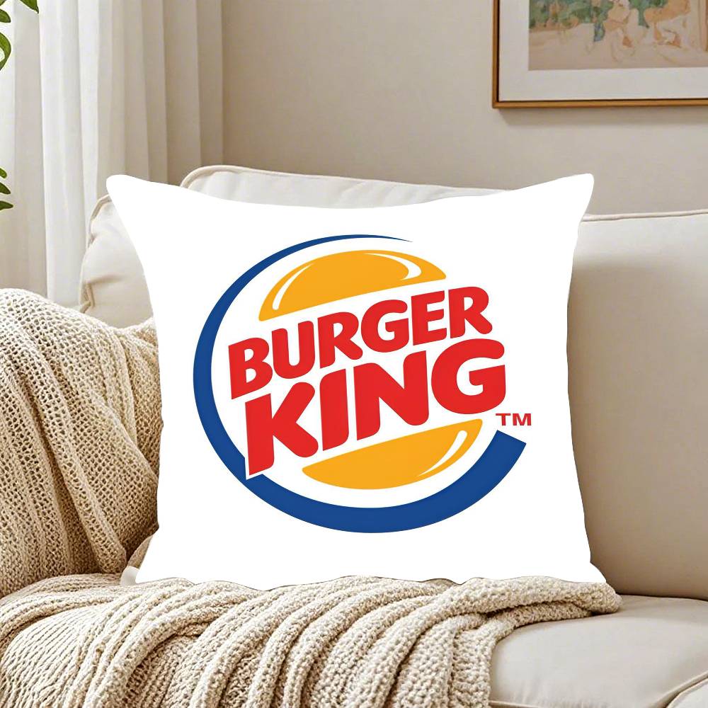 Burger King Pillow Case Pattern Printed Pillowcase For Living Room Sofa Cushion Cover & Bedroom Decor
