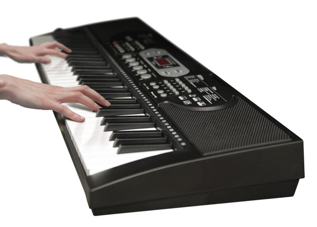 Tokyo Deco Leuchtende Tastatur Elektronisches Klavier 61 Tasten Tragbar 200 Töne 200 Rhythmen 70 Demo-Songs LED-Display Automatische Begleitung Übungsmodus
