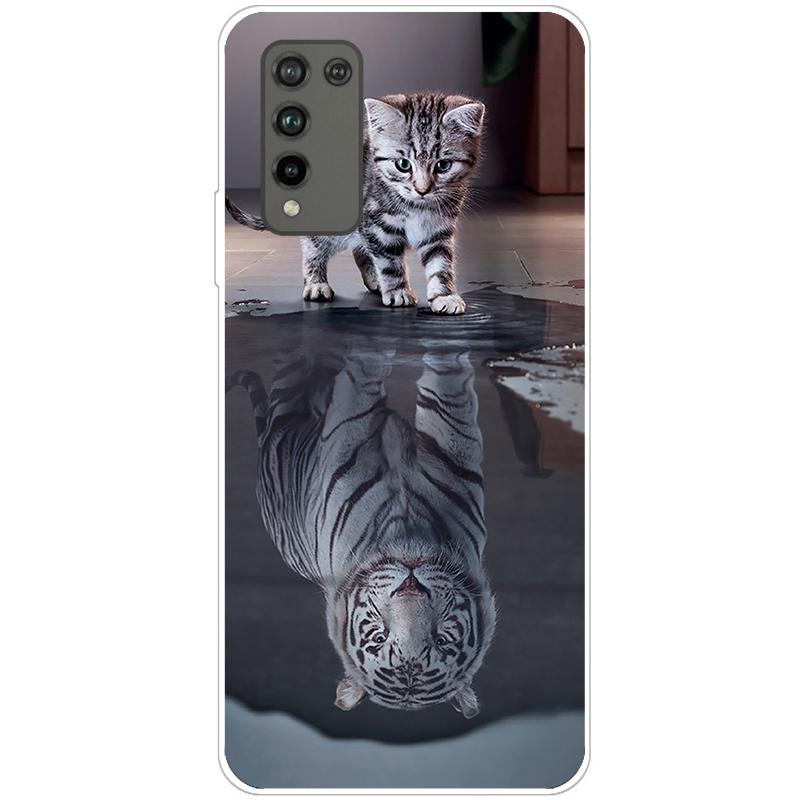 Für Huawei Honor 10X Lite Hülle Silikon Weich Niedlich Tier Handyhülle für Honor 10X Lite Hülle Honor10X 10 X Lite Fundas 6,67 Zoll