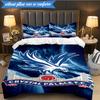 3PCS Crystal Fc Crest Printed Soft Bedding Set,Including 1pc Duvet Cover And 2pcs Pillowcases Perfect for Bedroom, Dormitory, Fan gift