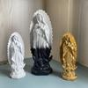 Our Lady of Guadalupe Virgin Mary Statue Resin Figures Bethlehem Xmas Home Desktop Display Decor Catholic Figurine Ornament Gift