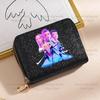 Kpop Dämonenjäger Geldbörse Damen Pailletten Glitzernde Münzbörse Modische Kleine Clutch Kartenhalter für Damen