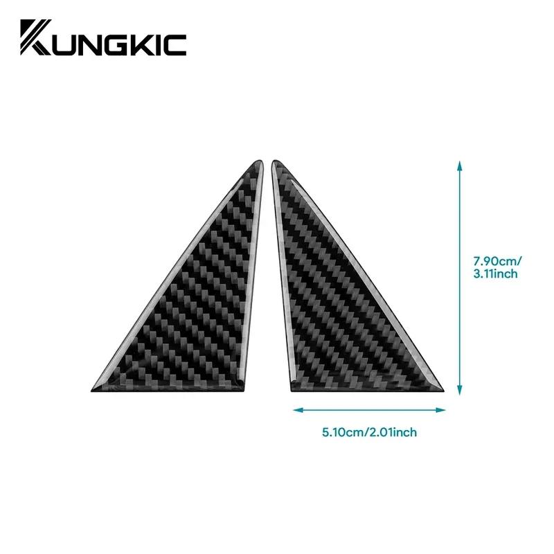 Door A Pillar Sticker Carbon Fiber for MINI EV J01 E SE Mini Cooper Electric 2024 2025 Accessories Interior Trim Decoration