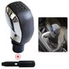 Gear Shift Knob Shifter Lever Hand Ball For Peugeot 307 301 206 207 408 308 508 2008 3008 Leather Boot Cover Case
