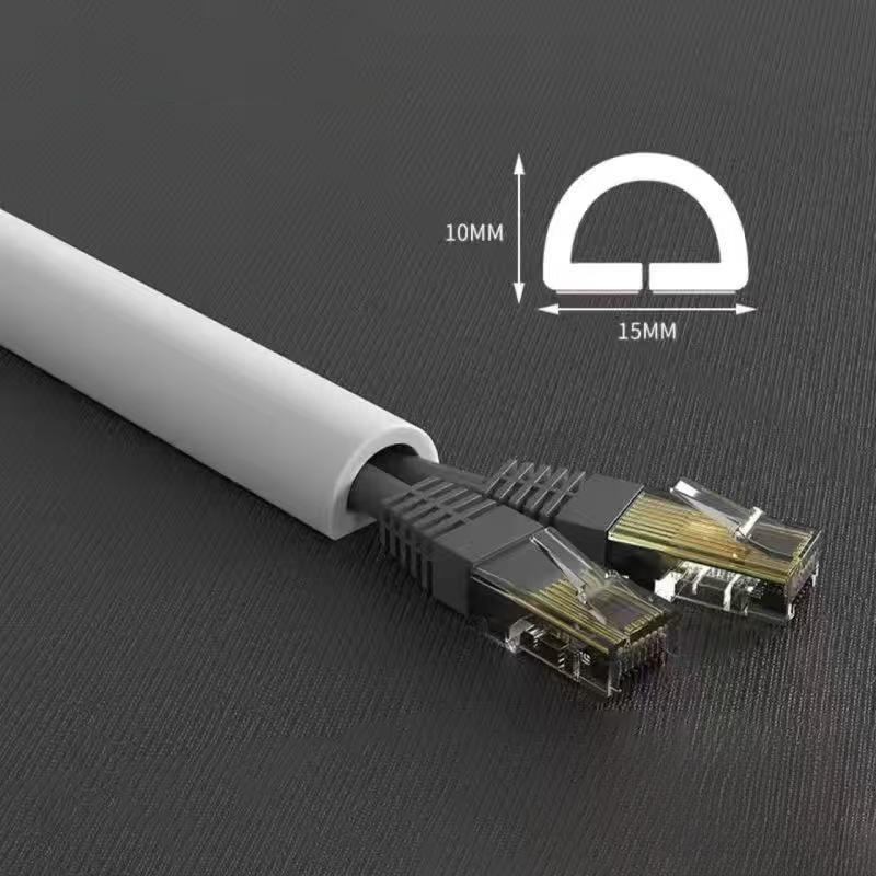 Samolepicí PVC lišta pro kabely Odolná pro domácí a kancelářské vedení kabelů