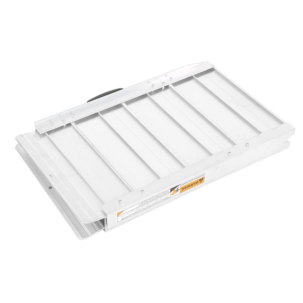 Folding Portable Wheelchair Ramp Aluminum Mobility Scooter Carrier Rack With Handle
