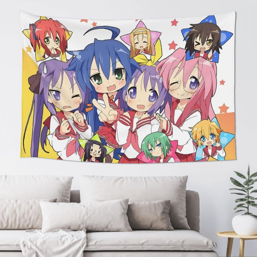 Colorful Anime Girl Tapestry Bedroom Decoration Wall Hanging Blanket Tapestry Cool Stuff For Room