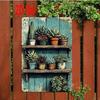 2D Flat Succulent Plant Wall Art, Outdoor Garden Sign, Botanical Home Decor Gift, Greenery Decor for Study Room Balcony