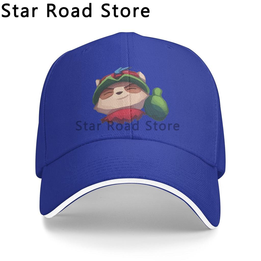 Funny Teemo Print logo Unisex Baseball Caps Peaked Cap League of Legends Game Sun Shade Hats for Unisex Women