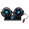 Double Head Car Fan 12V Dashboard Fans 360 Degree Rotatable Seat Fans for Car SUVs RV
