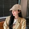 Forward hat female spring and autumn fashion personality anti-wearing beret Korean version newsboy hat