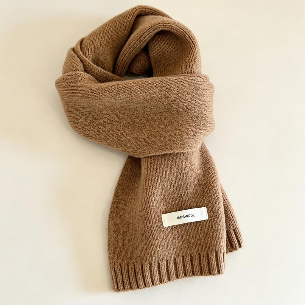 New High-quality 111 Pure Scarf Women's Winter Australian Warm Knitted Versatile Couple Red Scarf